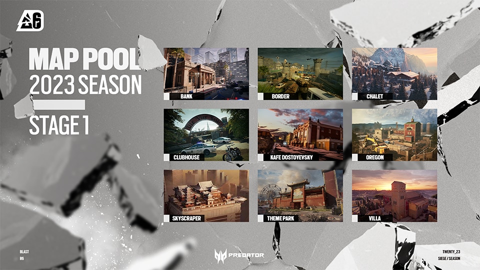 [R6SE] - Your Guide to the BLAST R6 Stage 1 - BLASTR6 MAP POOL
