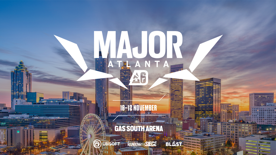 Atlanta receberá o próximo BLAST R6 Major de 30 de outubro a 12 de novembro