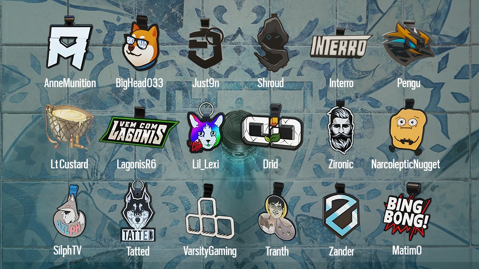 [R6S] Y8S4 Streamer Charms - img1