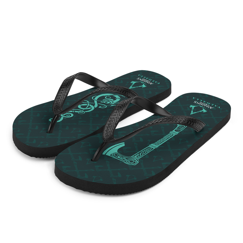 [UN] [News] Official Assassin’s Creed Valhalla Merchandise Now Available - Axe Flip Flops