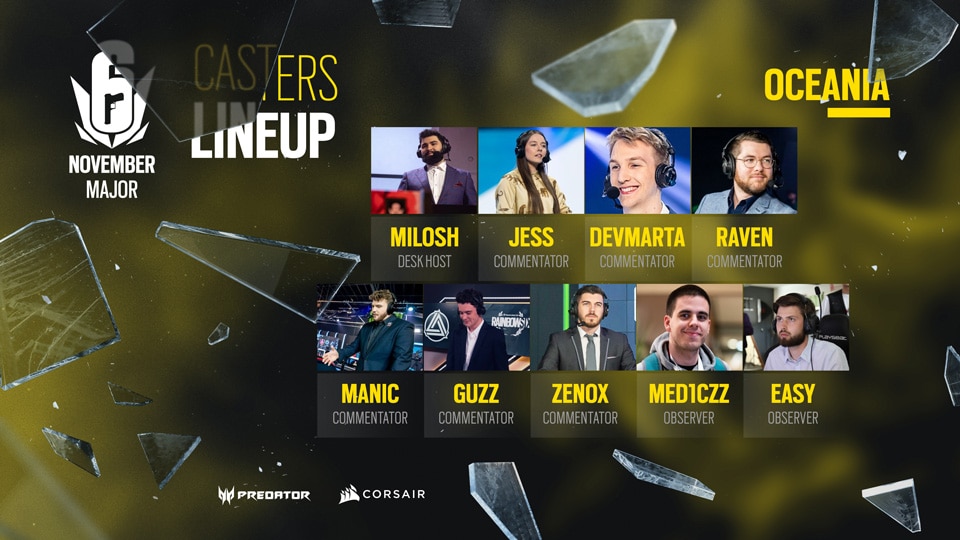 ASSETS CASTERS LINEUP OCE