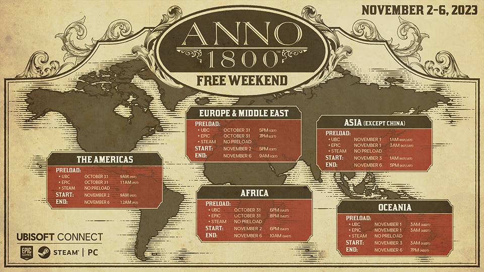 [A1800 PC & Console] Free Weekends New - WorldMap PC