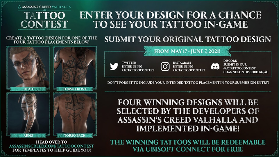 Assassin's Creed® Valhalla – Community Tattoo Contest